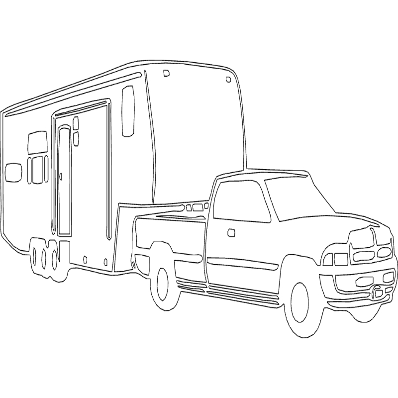 طرح تریلر کمپینگ مناسب برای استفاده در دستگاه های cnc چوب و cnc لیزر - camping trailer dxf file