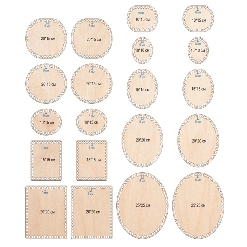 طرح پایه سبد چوبی مناسب برای استفاده در دستگاه های cnc چوب و cnc لیزر - laser cut wooden basket bases cdr file