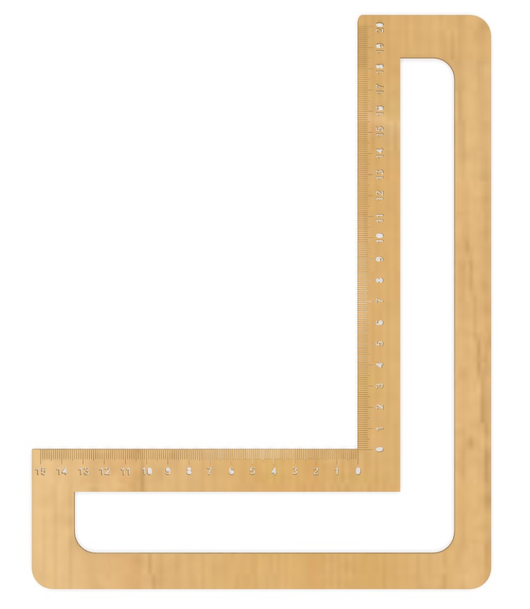 طرح با خط کش مربع و حکاکی را امتحان کنید مناسب برای استفاده در دستگاه های cnc چوب و cnc لیزر - laser cut try square ruler with engraving cdr file