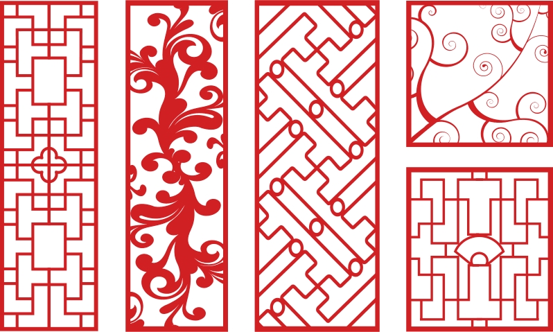 طرح های وکتور هنری cnc مناسب برای استفاده در دستگاه های cnc چوب و cnc لیزر - vector art cnc patterns cdr file