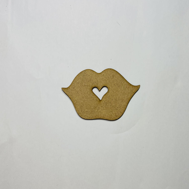 طرح برش لب با دستگاه لیزر مناسب برای استفاده در دستگاه های cnc چوب و cnc لیزر - laser cut lips cutout cdr file