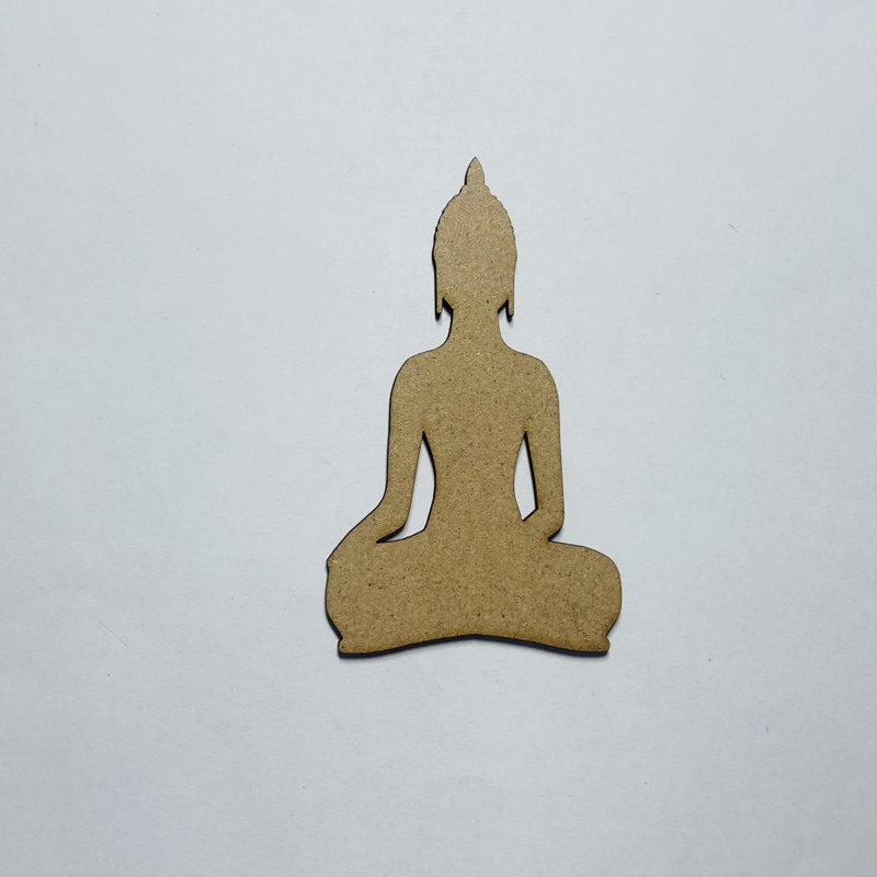 طرح تابلو چوبی بودا برای کاردستی مناسب برای استفاده در دستگاه های cnc چوب و cnc لیزر - laser cut wood buddha cutout for crafts cdr file
