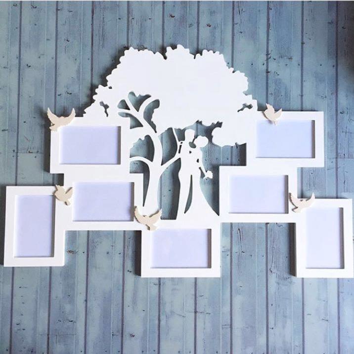 طرح قاب عکس عروسی مناسب برای استفاده در دستگاه های cnc چوب و cnc لیزر - laser cut wedding photo fram cdr file