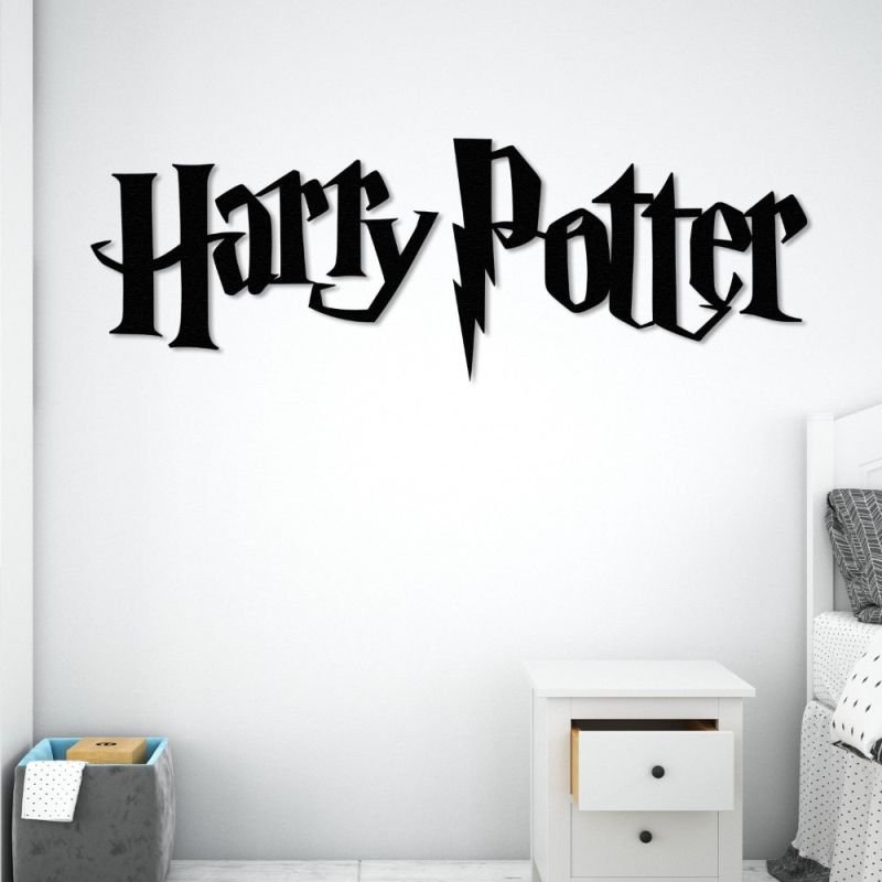 طرح هنر دیواری هری پاتر مناسب برای استفاده در دستگاه های cnc چوب و cnc لیزر - laser cut harry potter wall art