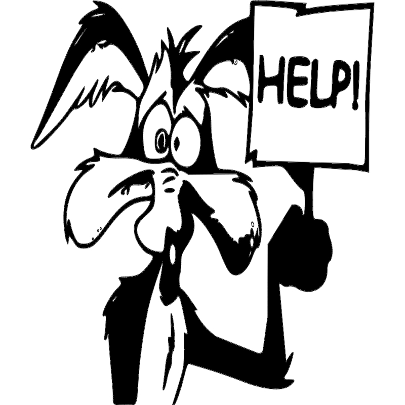 طرح سر کایوت و گرگ صحرایی مناسب برای استفاده در دستگاه های cnc چوب و cnc لیزر - wile e coyote head dxf file