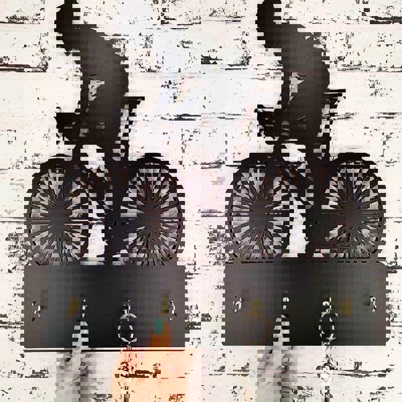 طرح آویز کلید دوچرخه ، دکور دیواری دوچرخه، هدیه دوچرخه سوار مناسب برای استفاده در دستگاه های cnc چوب و cnc لیزر - laser cut bicycle keys hanger bike wall decor cyclist gift