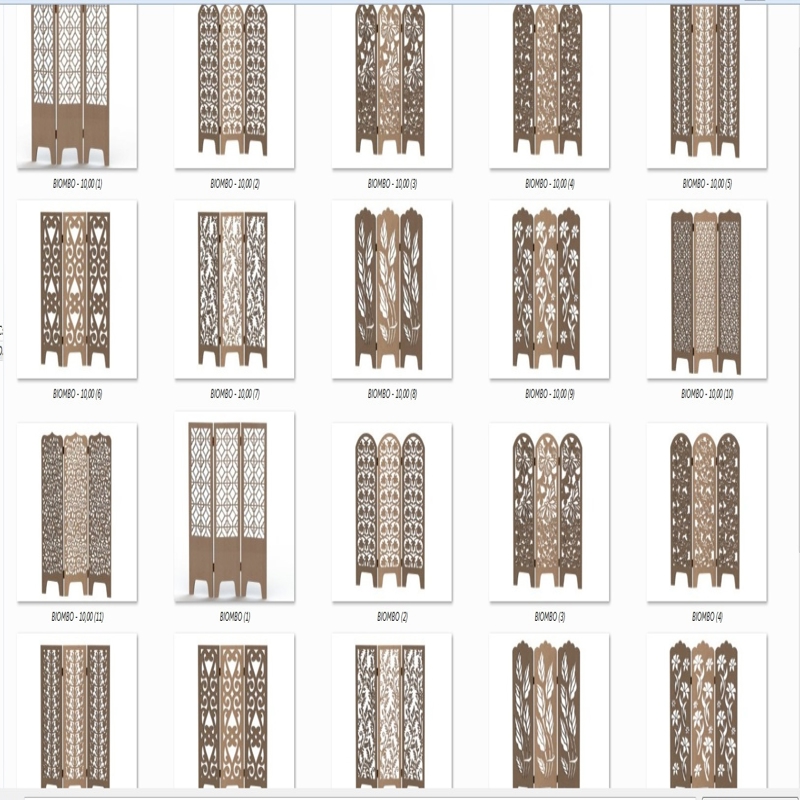 طرح پرده های تزئینی پنلی مناسب برای استفاده در دستگاه های cnc چوب و cnc لیزر - decorative panel screens cdr file