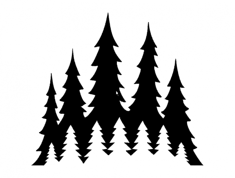 طرح گل همیشه بهار مناسب برای استفاده در دستگاه های cnc چوب و cnc لیزر - evergreens dxf file