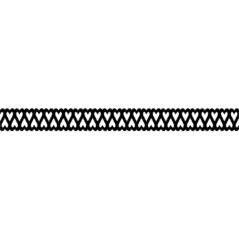 طرح حاشیه قلب دوتایی مناسب برای استفاده در دستگاه های cnc چوب و cnc لیزر - double heart border dxf file