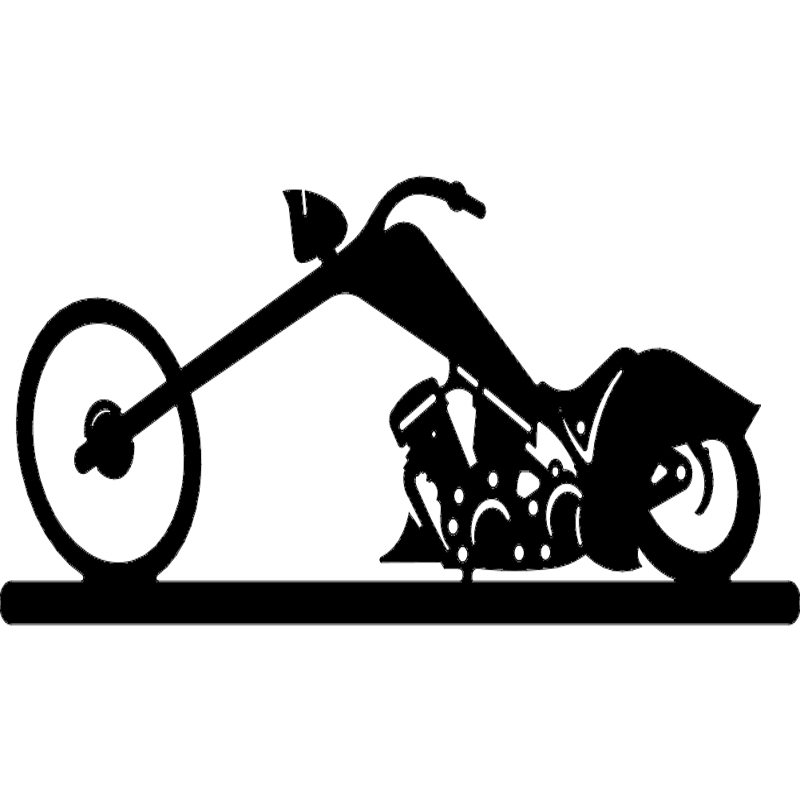 طرح دوچرخه هلی کوپتر مناسب برای استفاده در دستگاه های cnc چوب و cnc لیزر - chopper bike dxf file