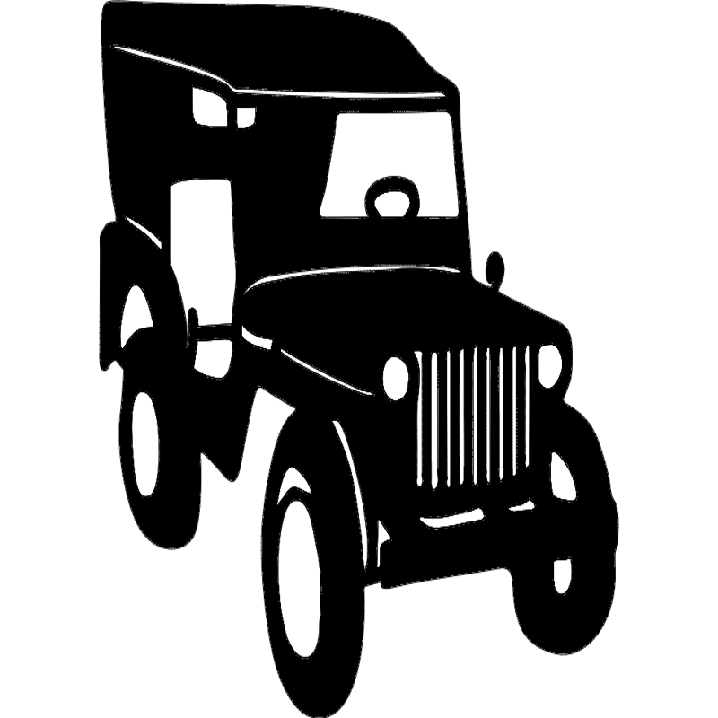 طرح جیپ ویلیز مناسب برای استفاده در دستگاه های cnc چوب و cnc لیزر - willys jeep dxf file