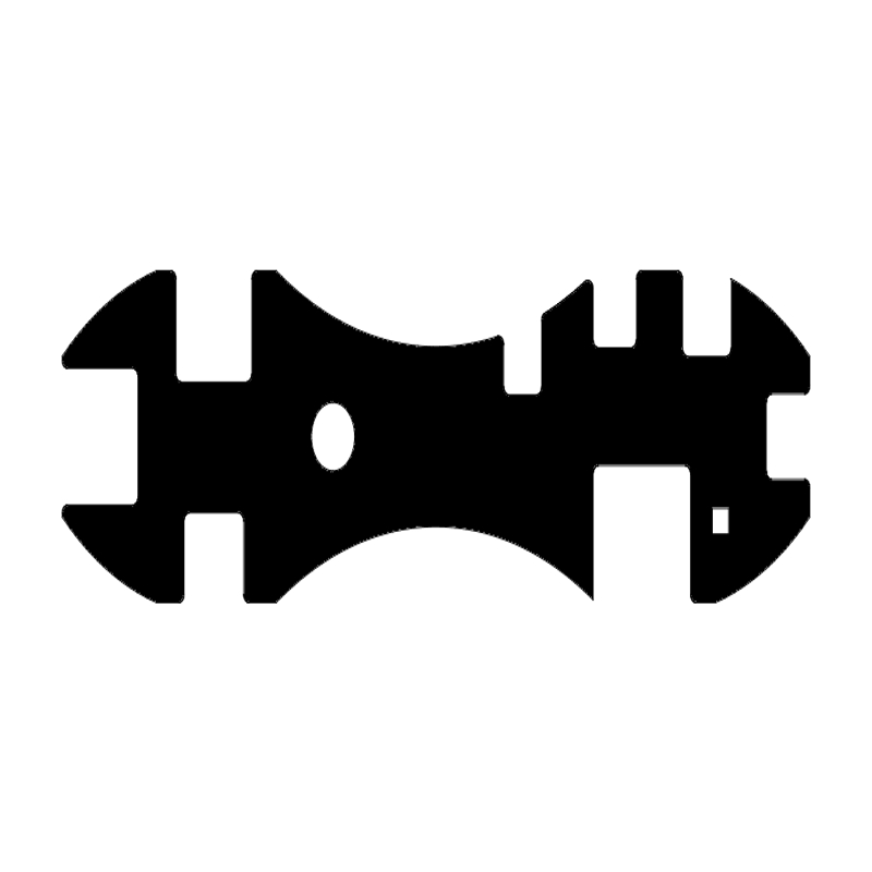 طرح آچار تانک مناسب برای استفاده در دستگاه های cnc چوب و cnc لیزر - tank wrench dxf file