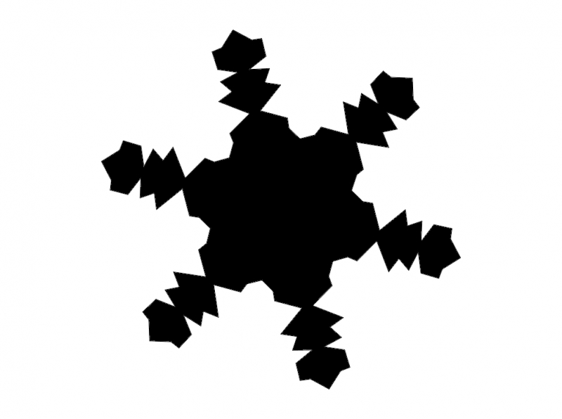 طرح دانه برف با فرمت 4xb مناسب برای استفاده در دستگاه های cnc چوب و cnc لیزر - snowflake silhouette 4xb dxf file