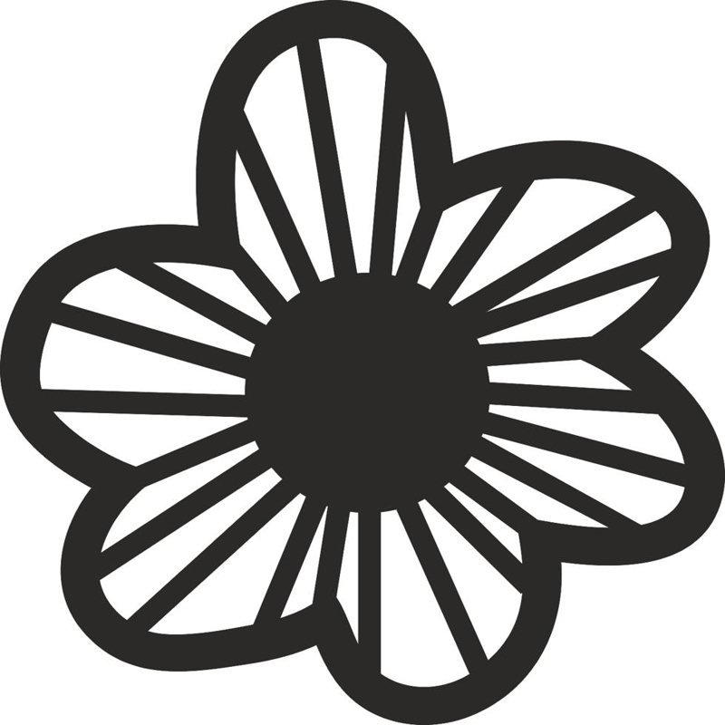 طرح وکتور گل و بوته تزیینی مناسب برای استفاده در دستگاه های cnc چوب و cnc لیزر - floral vector ornament dxf file