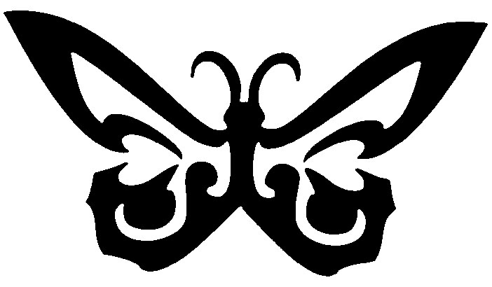طرح پروانه شماره ۱ مناسب برای استفاده در دستگاه های cnc چوب و cnc لیزر - butterfly1 dxf file
