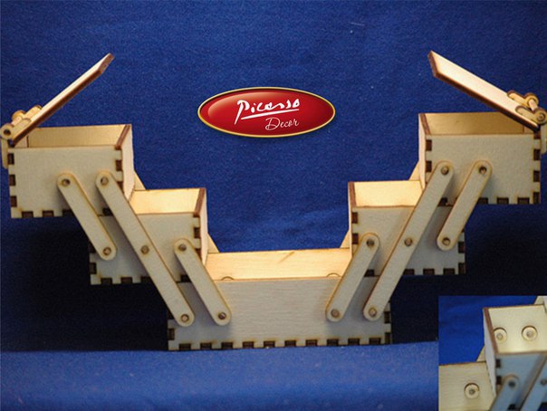 طرح مجموعه جعبه مناسب برای استفاده در دستگاه های cnc چوب و cnc لیزر - laser cut box set cdr file