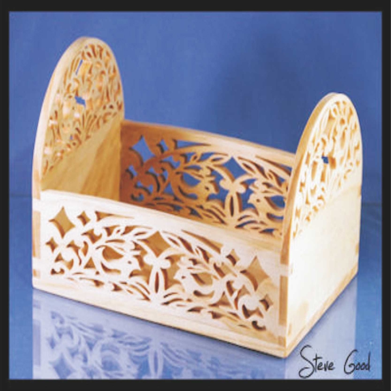 طرح جعبه حکاکی شده مناسب برای استفاده در دستگاه های cnc چوب و cnc لیزر - carved box laser cut cdr file
