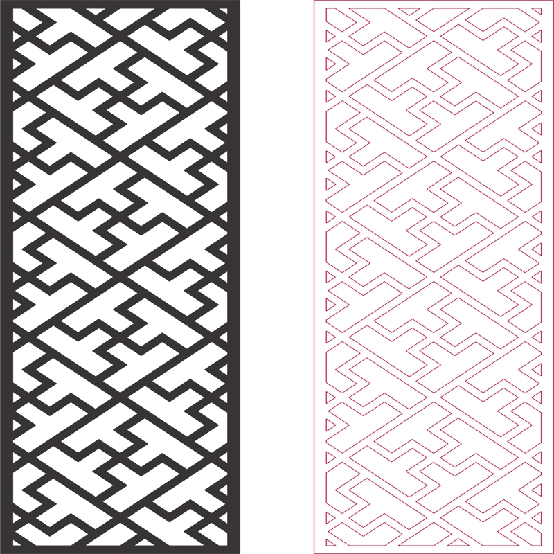 طرح های الگوی دو بعدی 123 مناسب برای استفاده در دستگاه های cnc چوب و cnc لیزر - dxf pattern designs 2d 123 dxf file