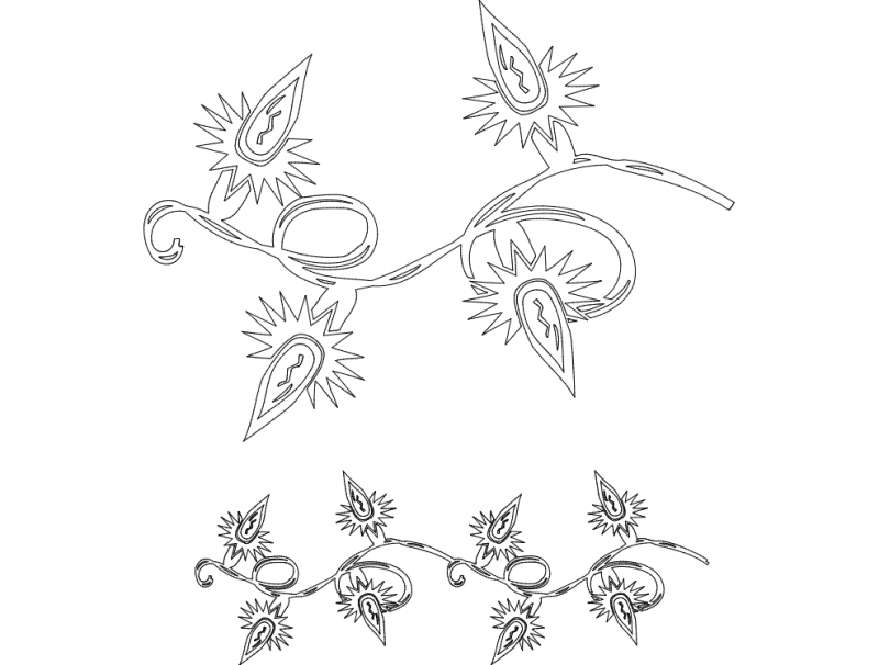 طرح جشن شماره ۰۷ مناسب برای استفاده در دستگاه های cnc چوب و cnc لیزر - festive things 07 dxf file