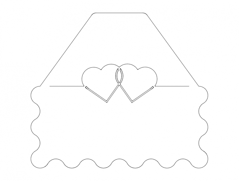 طرح بوردکورت مناسب برای استفاده در دستگاه های cnc چوب و cnc لیزر - bordkort dxf file