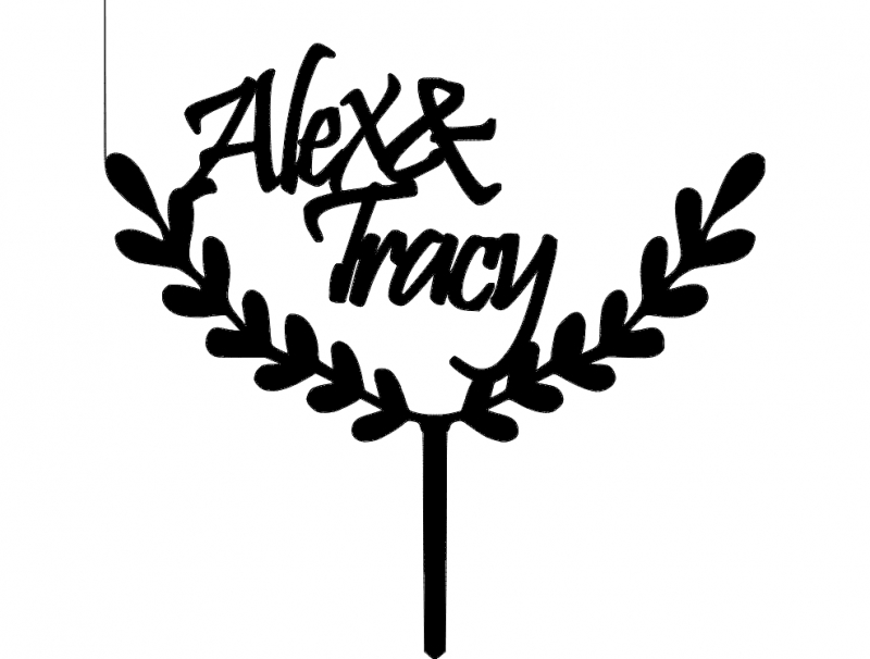 طرح الکس تریسی 04 مناسب برای استفاده در دستگاه های cnc چوب و cnc لیزر - alex tracy 04 dxf file