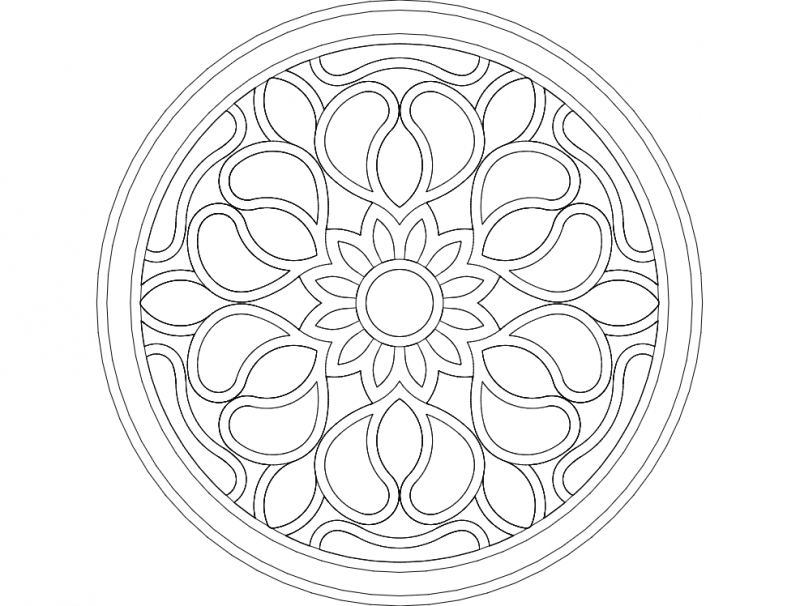 طرح آینه دکوراتیو مناسب برای استفاده در دستگاه های cnc چوب و cnc لیزر - ayna dekoru dxf file