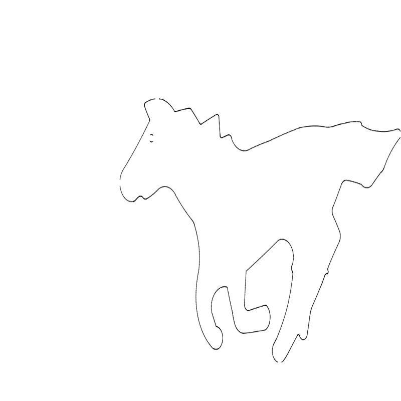 طرح دویدن اسب مناسب برای استفاده در دستگاه های cnc چوب و cnc لیزر - horse running dxf file