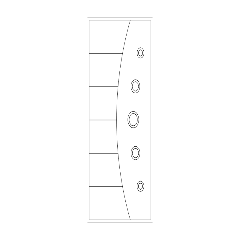 طرح درب شماره ۲ مناسب برای استفاده در دستگاه های cnc چوب و cnc لیزر - door design 2 dxf file