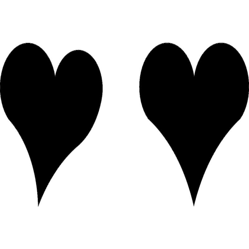 طرح قلب مناسب برای استفاده در دستگاه های cnc چوب و cnc لیزر - hearts dxf file