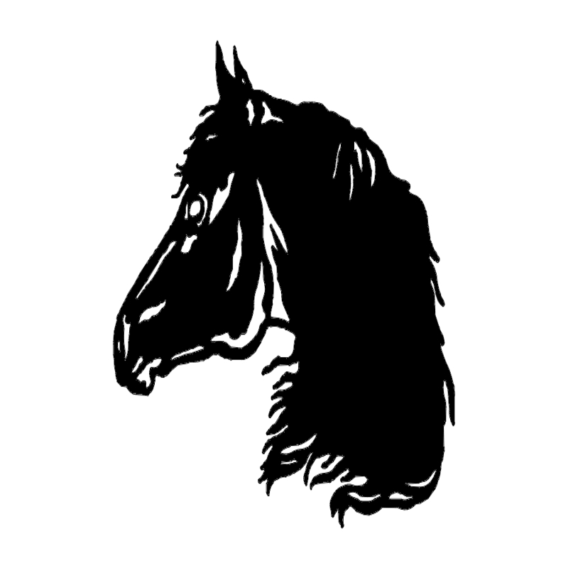 طرح سر اسب مناسب برای استفاده در دستگاه های cnc چوب و cnc لیزر - horse head dxf file