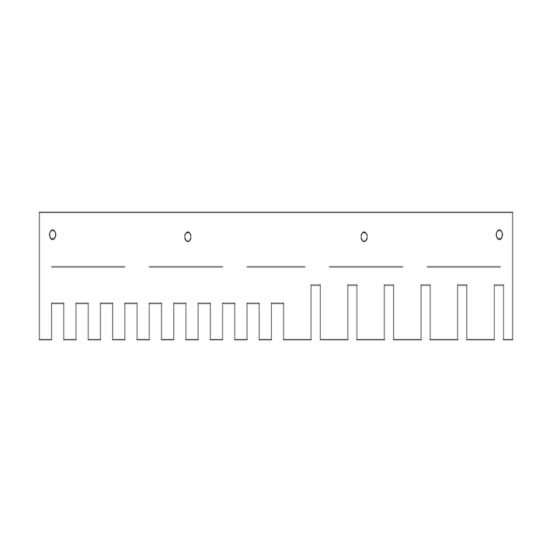 طرح رک گیره فوق العاده ساده مناسب برای استفاده در دستگاه های cnc چوب و cnc لیزر - super simple clamp rack dxf file