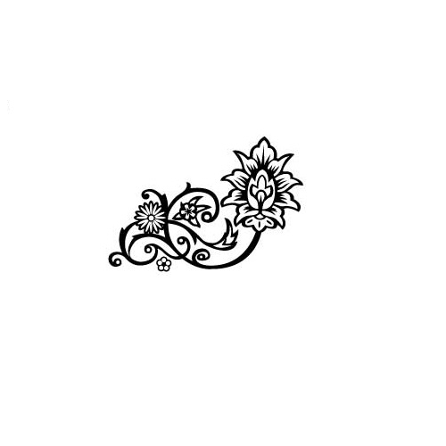 طرح گل مناسب برای استفاده در دستگاه های cnc چوب و cnc لیزر - floral dxf file