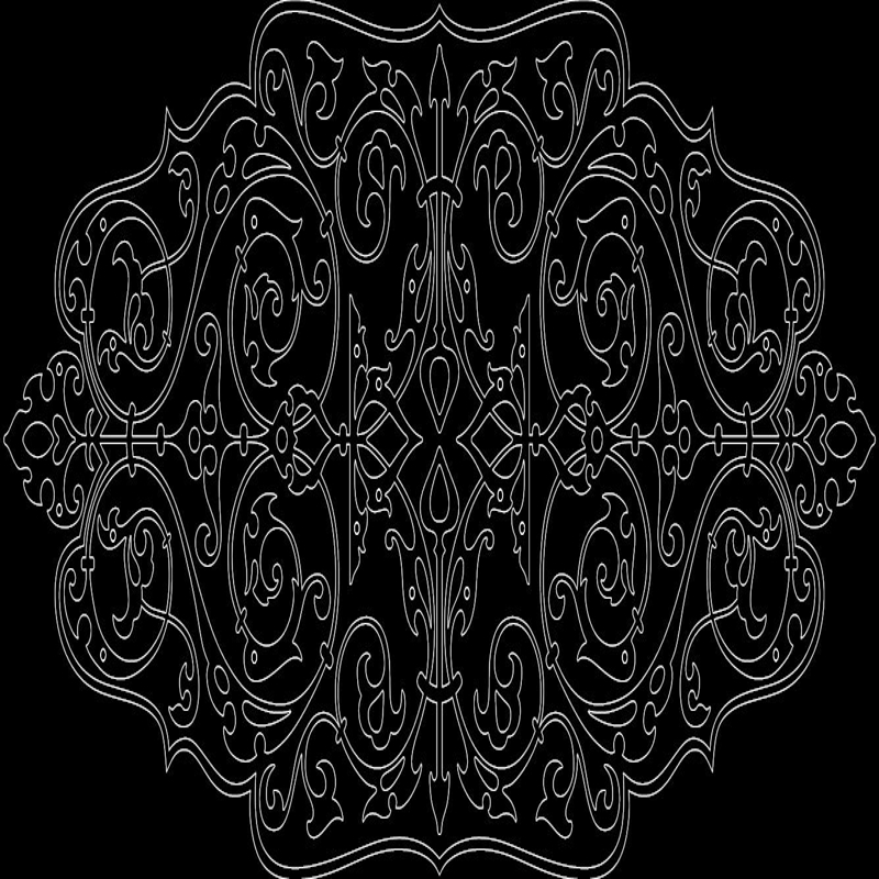 طرح 0802 مناسب برای استفاده در دستگاه های cnc چوب و cnc لیزر - design 0802 dxf file