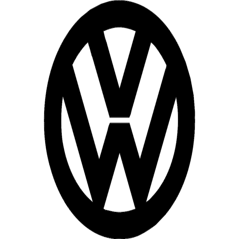 طرح لوگوی فولکس واگن مناسب برای استفاده در دستگاه های cnc چوب و cnc لیزر - vw logo dxf file