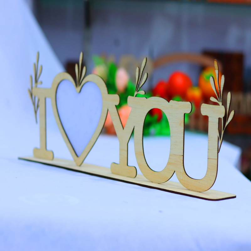طرح قاب عکس قلب با ضخامت 3 میلی‌متر مناسب برای استفاده در دستگاه های cnc چوب و cnc لیزر - laser cut heart photo frame 3mm cdr file
