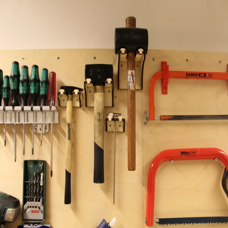 طرح آویز دیواری با چکش مناسب برای استفاده در دستگاه های cnc چوب و cnc لیزر - laser cut hammer hanger wall mount dxf file