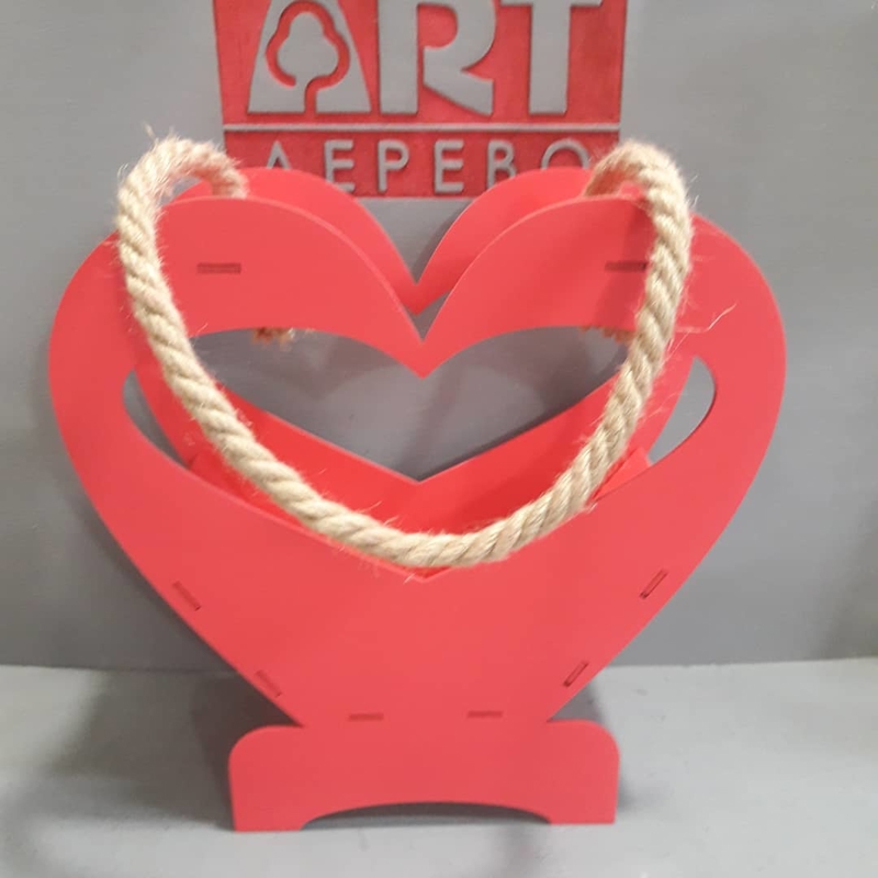 طرح سبد چوبی گل مناسب برای استفاده در دستگاه های cnc چوب و cnc لیزر - laser cut wooden basket for flowers cdr file