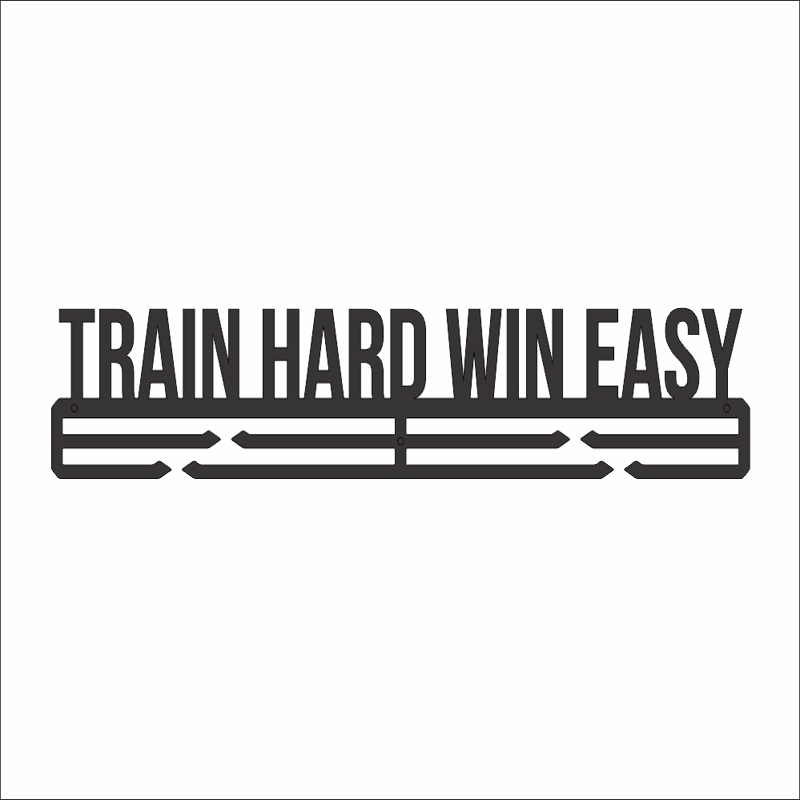 طرح آویز مدال قطار با طرح سخت برنده شدن آسان مناسب برای استفاده در دستگاه های cnc چوب و cnc لیزر - train hard win easy medal hanger dxf file