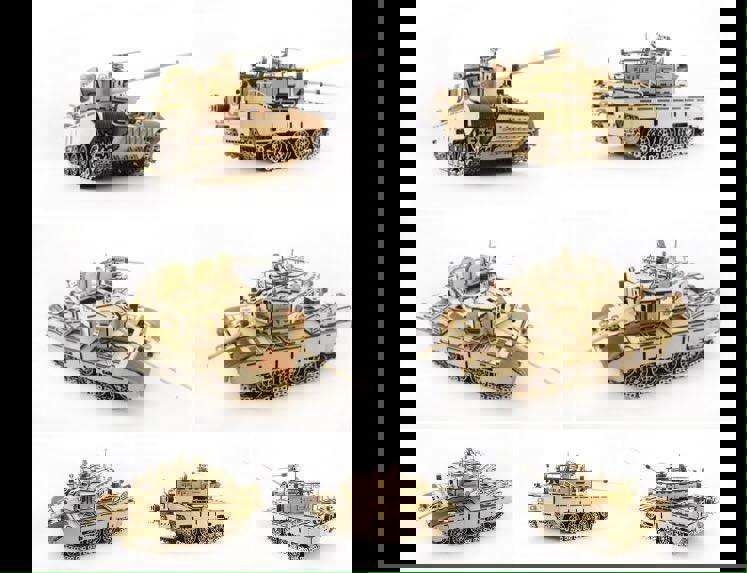 طرح پازل چوبی سه بعدی تانک مناسب برای استفاده در دستگاه های cnc چوب و cnc لیزر - laser cut tank 3d wooden puzzle cdr file