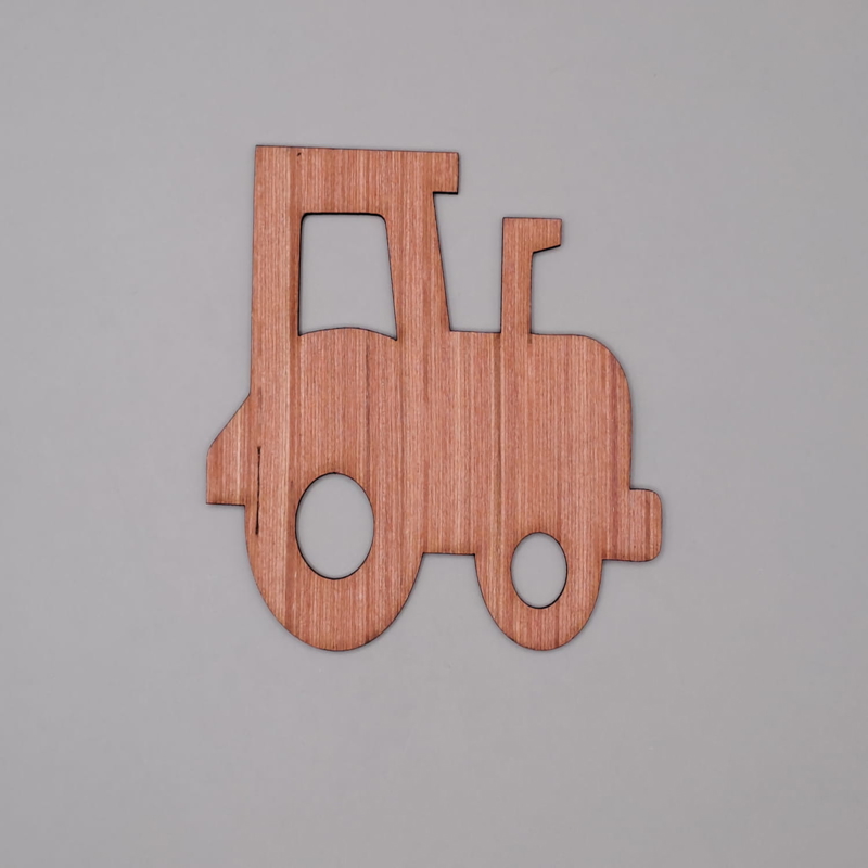 طرح برش چوب تراکتور ناتمام برای لیزر مناسب برای استفاده در دستگاه های cnc چوب و cnc لیزر - laser cut unfinished tractor wood cutout cdr file