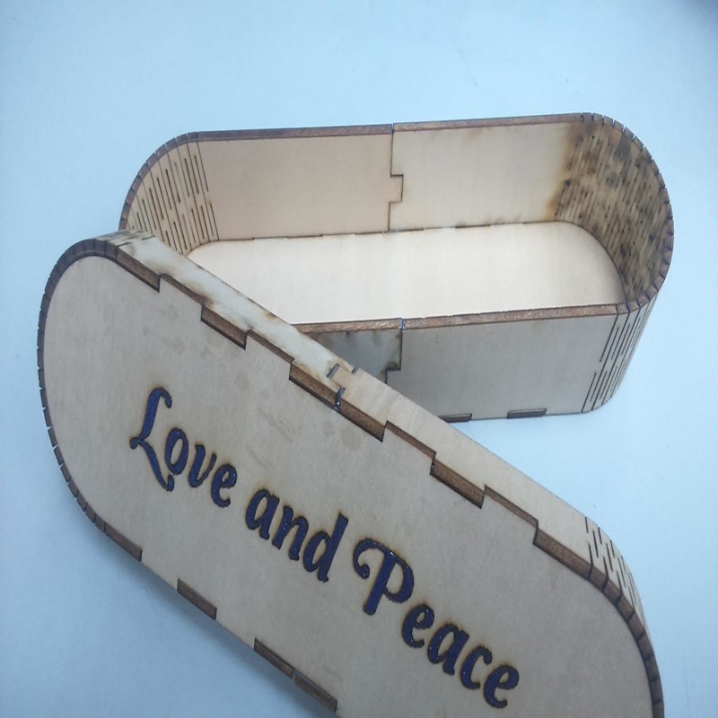 طرح جعبه مداد چوبی و ضخامت 3 میلی‌متر مناسب برای استفاده در دستگاه های cnc چوب و cnc لیزر - laser cut wooden pencil box 3mm template dxf file