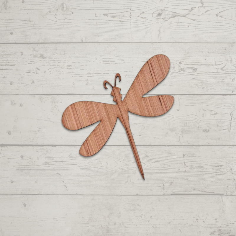 طرح سنجاقک طرح چوب ناتمام مناسب برای استفاده در دستگاه های cnc چوب و cnc لیزر - laser cut dragonfly shape unfinished wood craft cutout cdr file