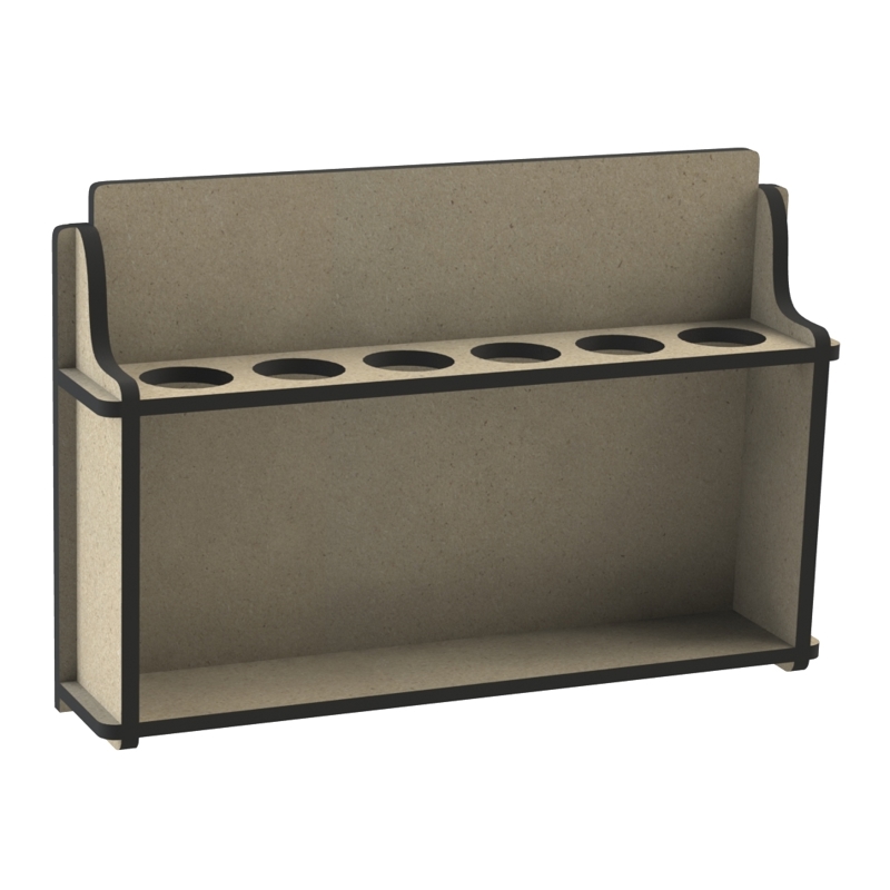 طرح جا ادویه ای برای قفسه آشپزخانه مناسب برای استفاده در دستگاه های cnc چوب و cnc لیزر - laser cut spice rack countertop kitchen storage shelf cdr file