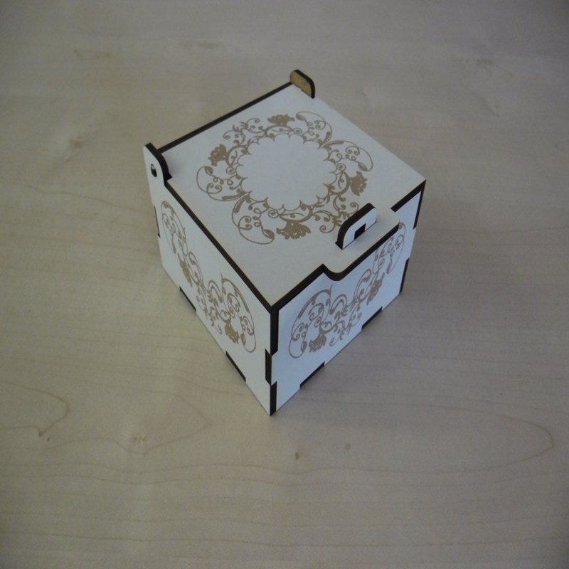 طرح جعبه جواهرات mdf لمینت 3 میلی‌متری مناسب برای استفاده در دستگاه های cnc چوب و cnc لیزر - laser cut jewelry box 3mm laminated mdf cdr file
