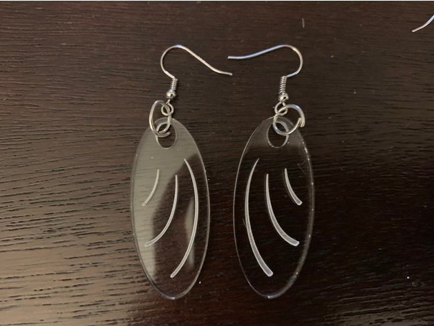 طرح گوشواره اکریلیک مناسب برای استفاده در دستگاه های cnc چوب و cnc لیزر - laser cut acrylic earrings svg file