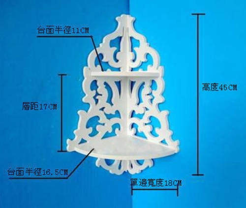 طرح قفسه گوشه ای دکوری مناسب برای استفاده در دستگاه های cnc چوب و cnc لیزر - laser cut decor corner shelf cdr file