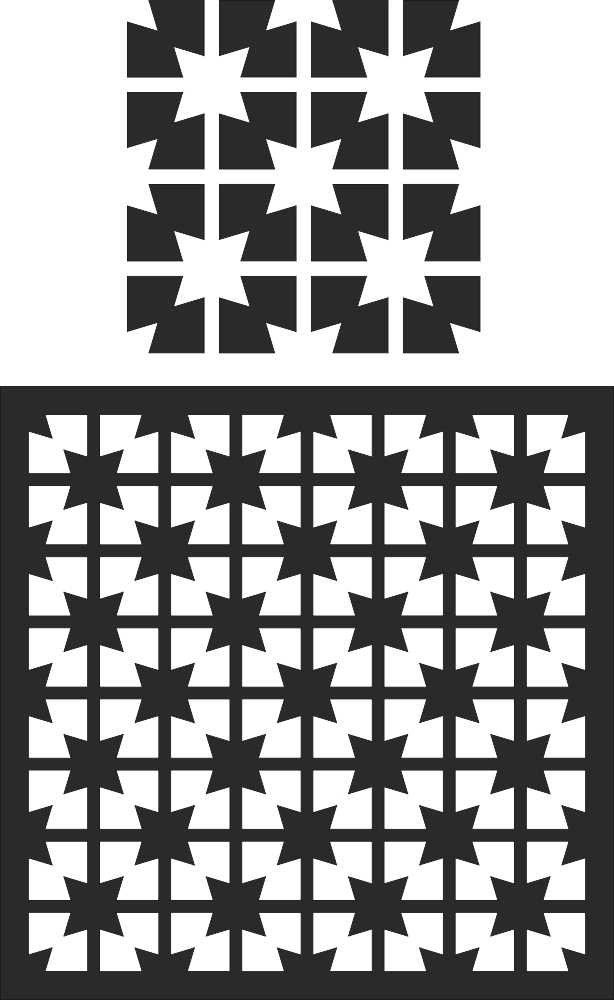 طرح و الگوی پرده تزئینی مناسب برای استفاده در دستگاه های cnc چوب و cnc لیزر - laser cut decorative screen pattern cdr file