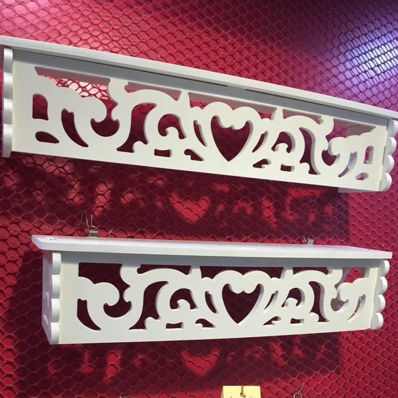 طرح قفسه دیواری دکوراتیو مناسب برای استفاده در دستگاه های cnc چوب و cnc لیزر - laser cut decorative display wall shelf cdr file