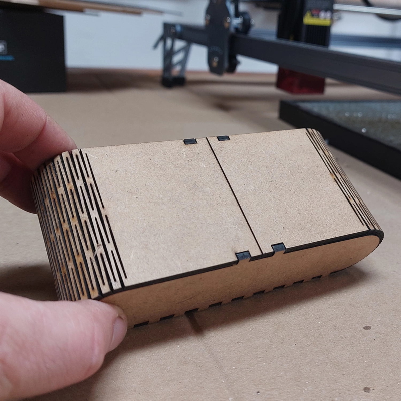 طرح جعبه فلکسی مناسب برای استفاده در دستگاه های cnc چوب و cnc لیزر - laser cut flex box svg file