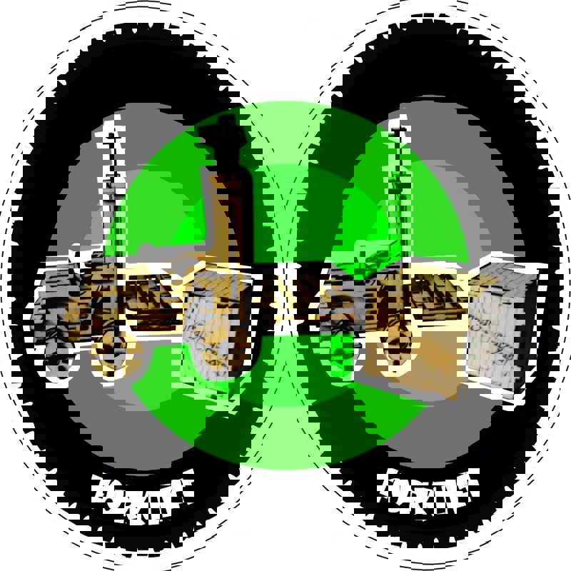 طرح پازل سه بعدی لیفتراک مناسب برای استفاده در دستگاه های cnc چوب و cnc لیزر - laser cut forklift 3d puzzle dxf file